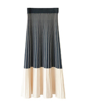 Load image into Gallery viewer, Bicolor knit skirt