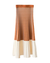 Load image into Gallery viewer, Bicolor knit skirt