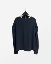 画像をギャラリービューアに読み込む, (sample) ジョーゼットタックブラウス / Navy