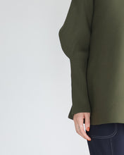 Load image into Gallery viewer, Sleeve rib peplum knit