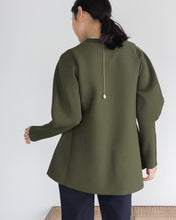 Load image into Gallery viewer, Sleeve rib peplum knit