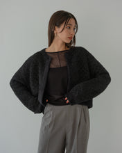 画像をギャラリービューアに読み込む, スパンコールジャガードニットカーデ