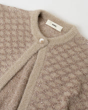 画像をギャラリービューアに読み込む, スパンコールジャガードニットカーデ