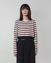 画像をギャラリービューアに読み込む, クラシックハイゲージニット マルチボーダー