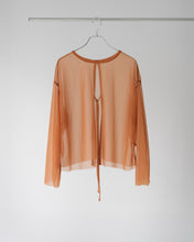 画像をギャラリービューアに読み込む, バックリボンシアーカットソー テラコッタ