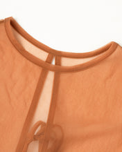 画像をギャラリービューアに読み込む, バックリボンシアーカットソー テラコッタ