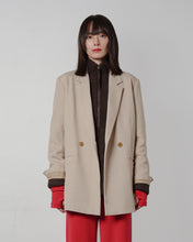 画像をギャラリービューアに読み込む, ラムMIXハーフジッププルオーバー ダークブラウン