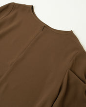画像をギャラリービューアに読み込む, ジョーゼットタックブラウス ブラウン