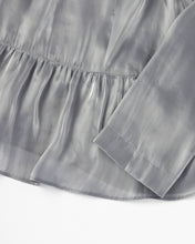 Load image into Gallery viewer, プラチナサテンペプラムブラウス