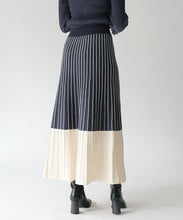 Load image into Gallery viewer, Bicolor knit skirt

