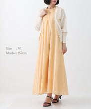 Load image into Gallery viewer, Back ribbon gathered dress
