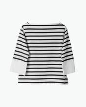 Load image into Gallery viewer, French border half sleeve pullover
