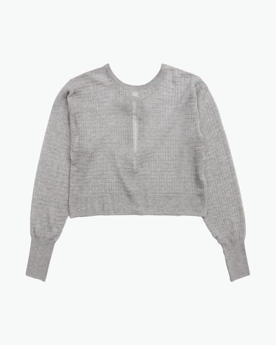 Double ribbon sheer pullover