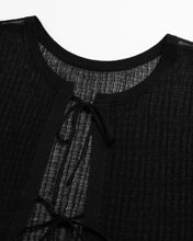 Load image into Gallery viewer, Double ribbon sheer pullover
