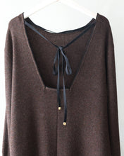 Load image into Gallery viewer, Back open rib knit dress

