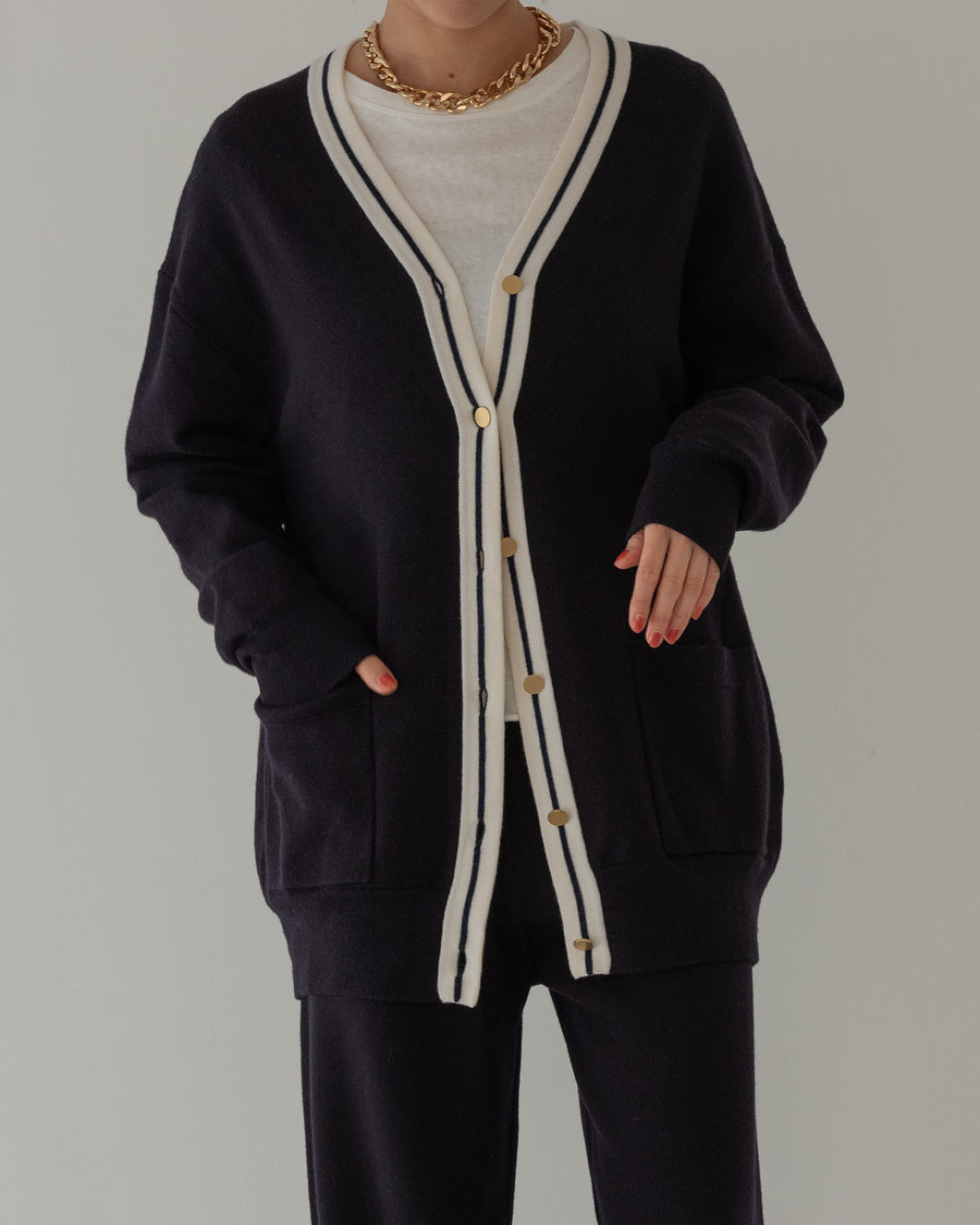 Classic Milan Rib V Cardigan