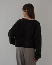 Load image into Gallery viewer, Sequined jacquard knit cardigan
