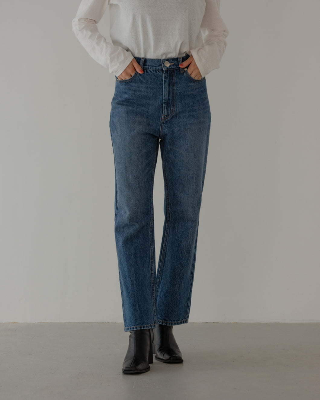 12.5oz cropped bootcut denim