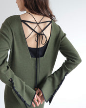 Load image into Gallery viewer, Back open rib knit dress
