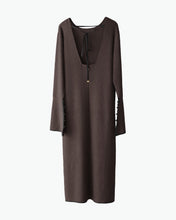 Load image into Gallery viewer, Back open rib knit dress
