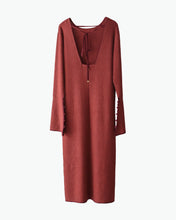 Load image into Gallery viewer, Back open rib knit dress
