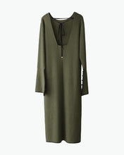 Load image into Gallery viewer, Back open rib knit dress
