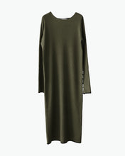 Load image into Gallery viewer, Back open rib knit dress

