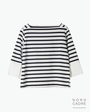 Load image into Gallery viewer, French border half sleeve pullover
