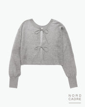 Load image into Gallery viewer, Double ribbon sheer pullover
